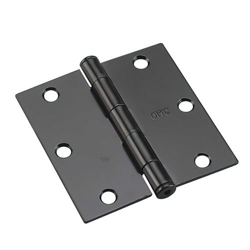 Full Mortise Butt Hinge 3.5 Inch Black 2 Pack