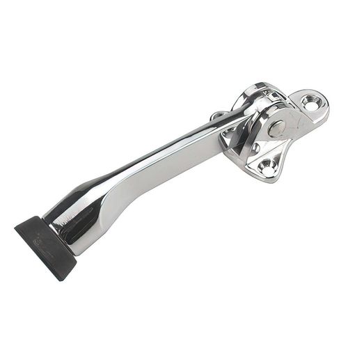 Chrome Flip Down Door Stop 5 Inch