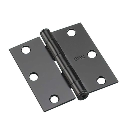 Black Full Mortise Butt Hinge Square 3 inch