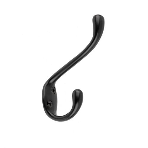 Black Heavy Duty Coat Hook 5-1/2 Inch