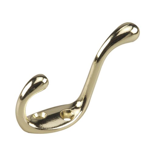 Brass Heavy Duty Coat Hook 3-1/2 Inch