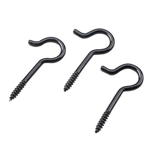 Black Ceiling Hook 2-1/2 Inch 3 Pack