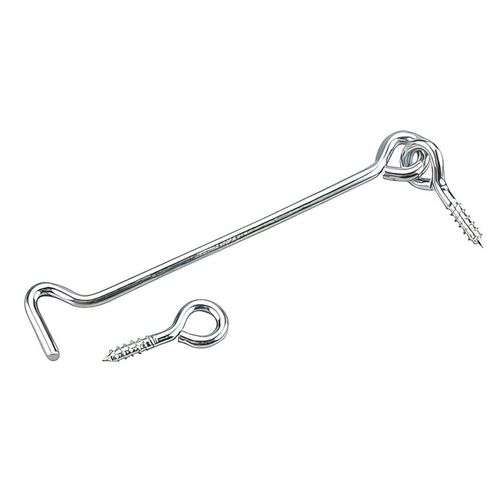 Zinc Gate Hook And Eye 6 Inch 2 Pack