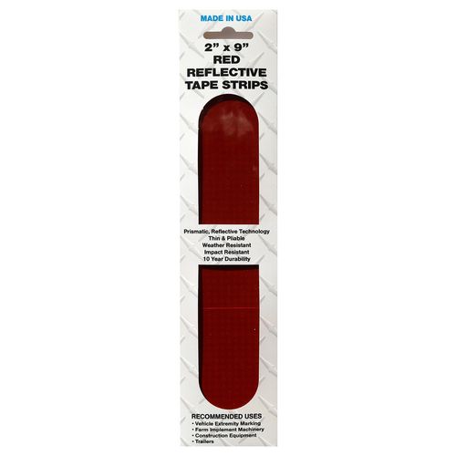 Reflective Red Tape Strips 2" x 9"