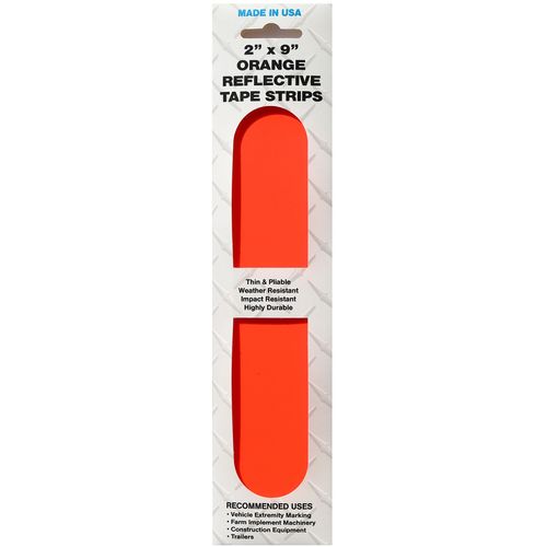 Reflective Orange Tape Strips 2" x 9"