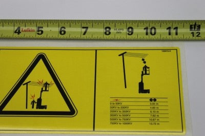 Genie Part # 133015GT – Decal, Danger, Elec. Haz Symb