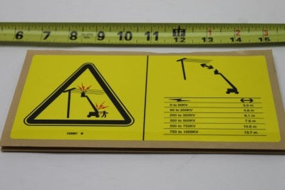 Genie Part # 133067GT – Decal, Danger, Elec. Haz. Stay CLR