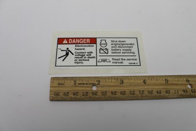Genie Part # 133148GT – Decal, Danger, Hazard Voltage