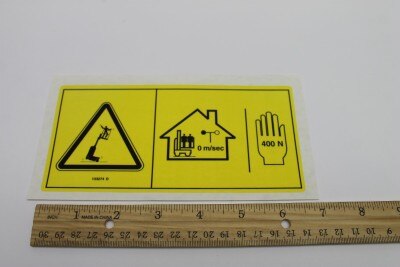Genie Part # 133274GT – Decal, Danger, Side Force CE GRC