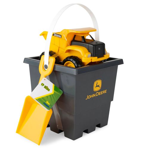 Tomy John Deere Sandbox Toy Set with Dump Truck, Bucket and Shovel