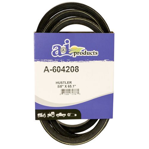 Pump Drive Belt 5/8 inch by 65.1 inch for Hustler Super Z mower
