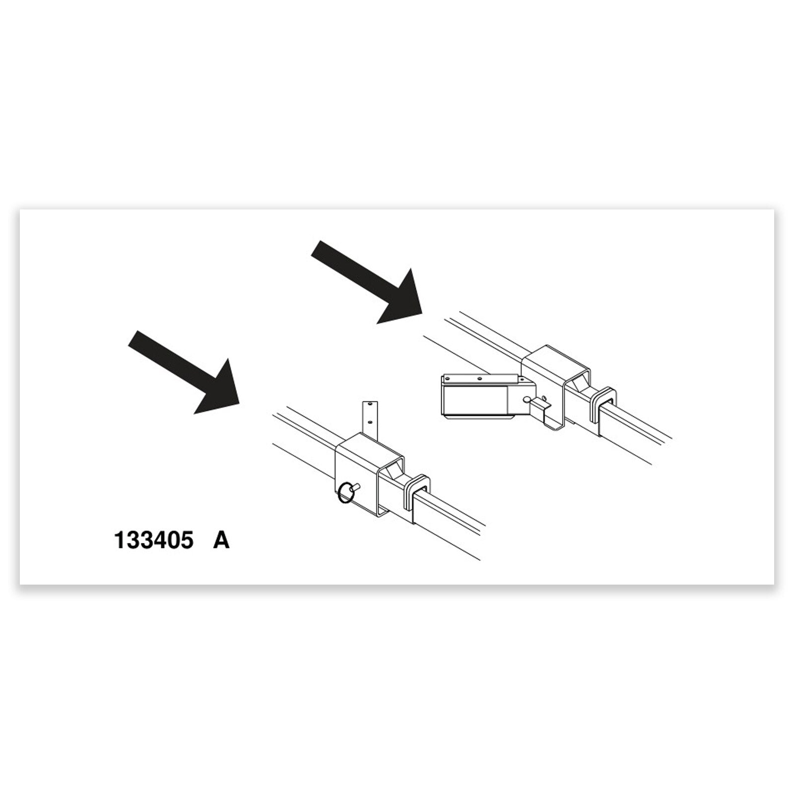 Genie Part # 133405GT – Decal, Base Frame Symbol