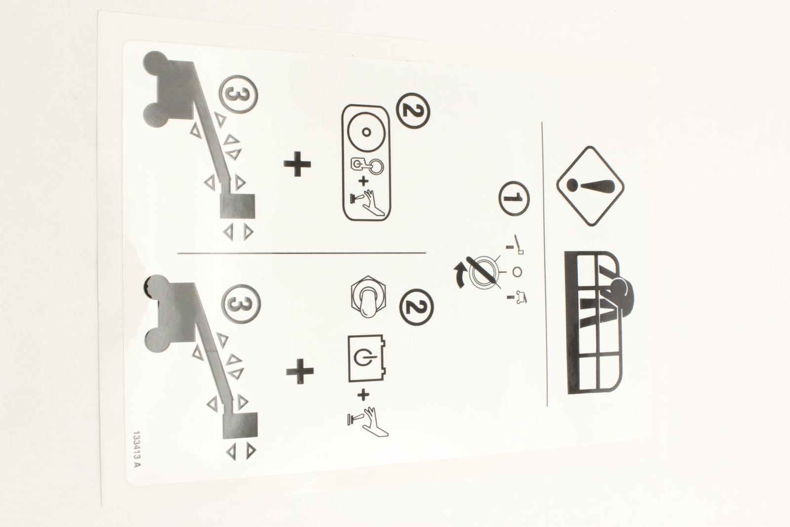 Genie Part # 133413GT – Decal, Emergency Lowering