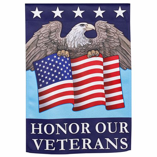 Honor Our Veterans Garden Flag