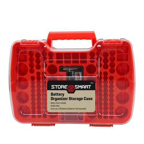 180 Compartment Battery Organizer with Tester