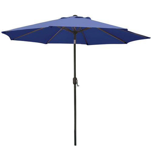 Blue Crank Umbrella with Steel Frame