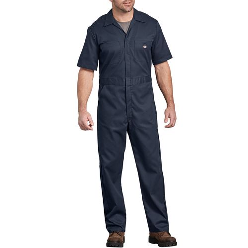 Dickies Flex Short Sleeve Coveralls Dark Navy Medium Regular