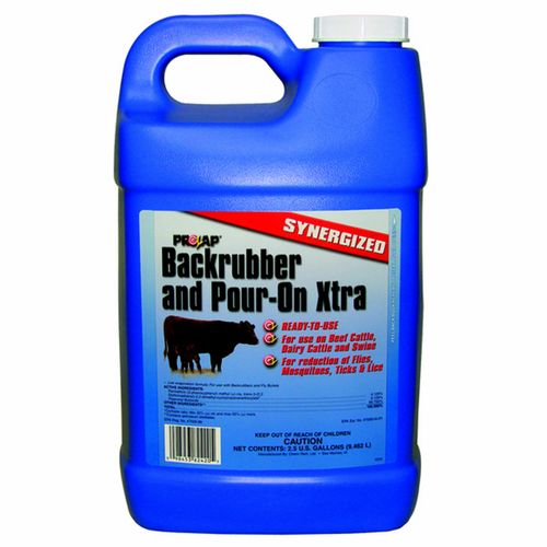 Prozap Backrubber and Pour-On Xtra 2.5 Gallon