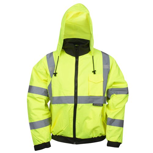 Cordova Reptyle Quilted Bomber Jacket Hi-Vis Lime XL
