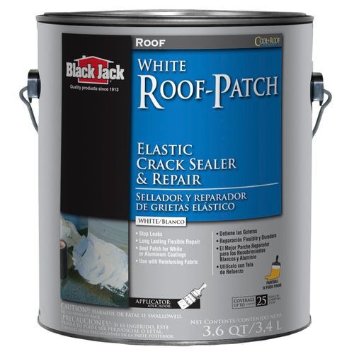 Black Jack White Elastomeric Roof Patch One Gallon Can
