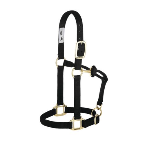 Weaver™ Adj. Chin and Throat Snap Halter 1 In. Yearling BLK
