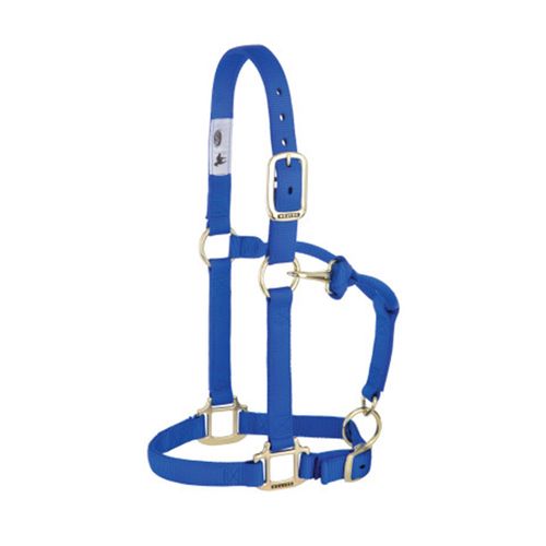 Weaver™ Adj. Chin and Throat Snap Halter 1 In. Yearling BLU