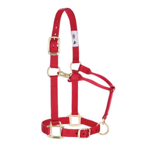 Weaver™ Adj. Chin and Throat Snap Halter 1 In. Large Red