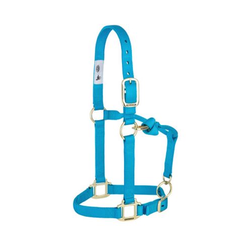 Weaver™ Adj. Chin and Throat Snap Halter 1 In. Small - Light Blue
