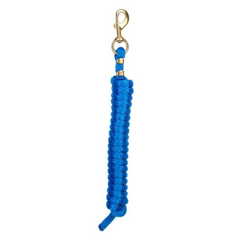 Weaver Poly Lead Rope with Solid Brass 225 Snap - Blue