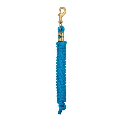 Weaver Poly Lead Rope w/ Solid Brass 225 Snap - Blue