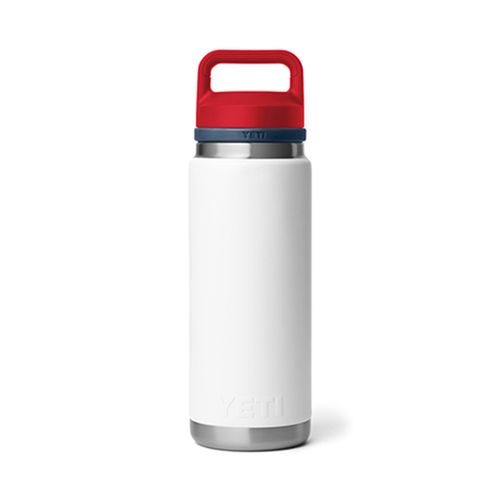 Yeti 26 oz. Water Bottle with Chug Cap - Rambler White, Navy & Red