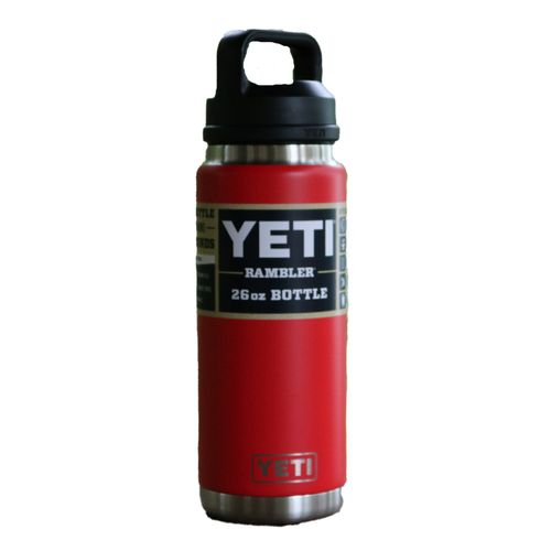 Yeti 26 Oz Water Bottle with Chug Cap - Rambler Red