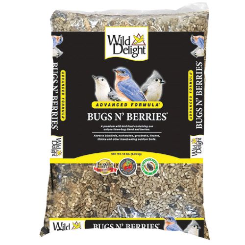 Wild Delight Bugs N' Berries Bird Feed 14 Pound Bag