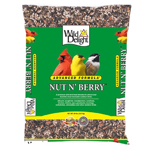 Wild Delight Nut N' Berry Wild Bird Food 20 Pound Bag