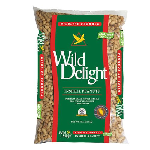 Wild Delight Inshell Peanuts For Wildlife 5 Pound Bag