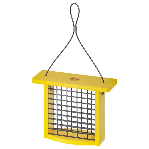 Recycled Plastic Suet Feeder Yellow