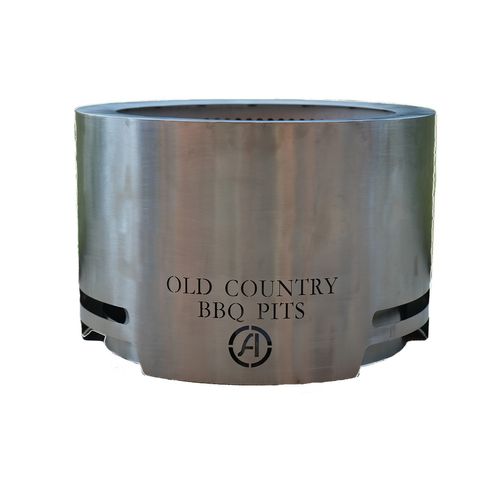 Old Country BBQ Pits Stainless Smokeless Firepit, 23"