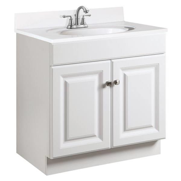 Design House Wyndham 24 x 18-Inch Vanity Cabinet, White, RTA, 597120