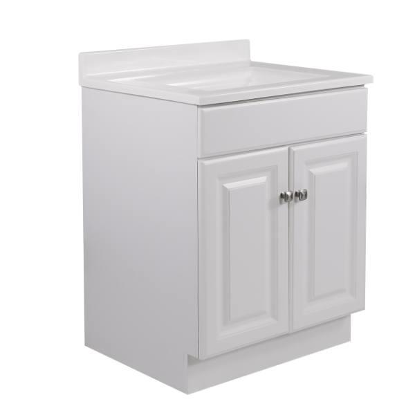 Design House Wyndham 24 x 21-Inch Vanity Cabinet, White, RTA, 597138