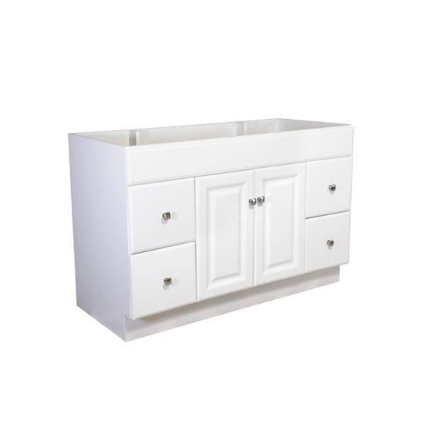 Design House Wyndham 48 x 21-Inch Vanity Cabinet, White, RTA, 597278