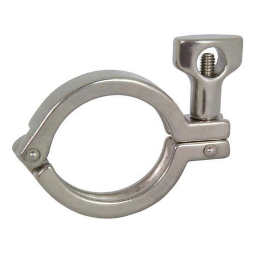 JME 13MHH 4 in. Single Pin Clamp, 304 Stainless Steel