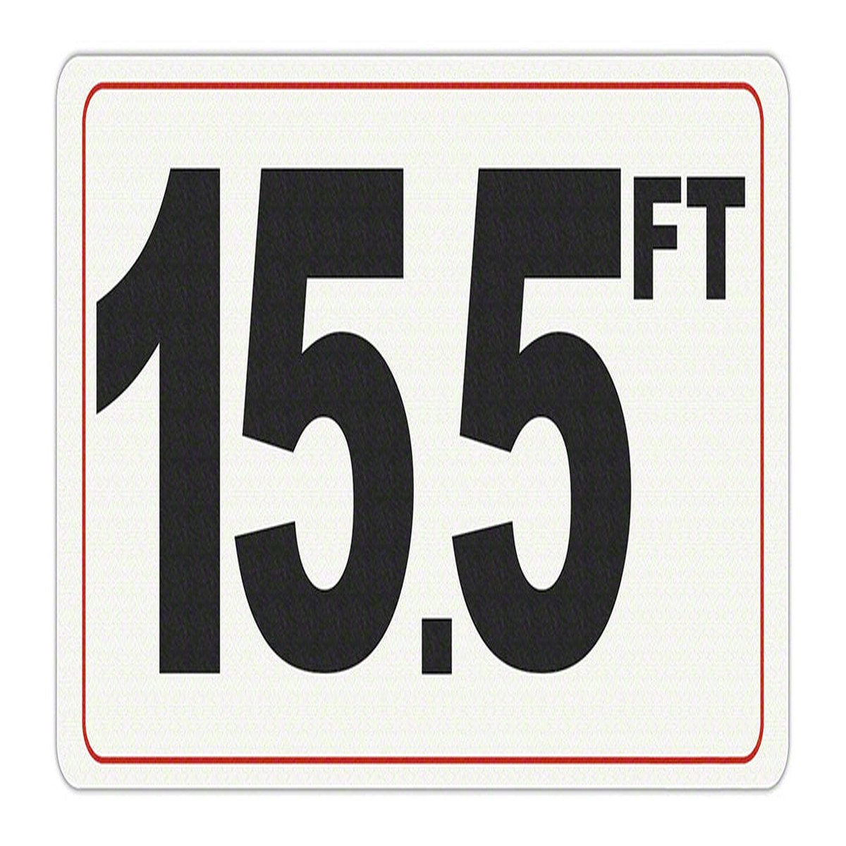 15.5 FT - Adhesive Depth Marker - 12 Inch x 6 Inch with 4 Inch Lettering