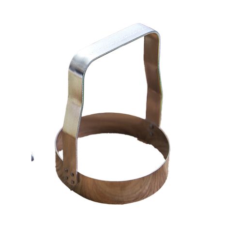 Hand Food Chopper, 3 Inch Stainless Steel with Straight Edge