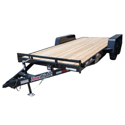 TowRight 82 Inch by 20 Foot10,000 Pound GVWR Equipment Trailer