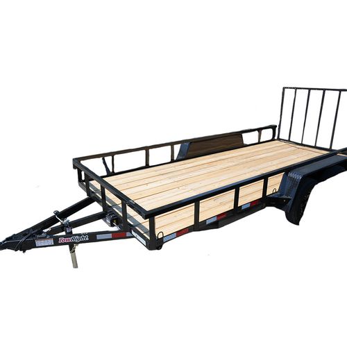 TowRight 76 Inch by 16 Foot Tandem Axle Trailer 7,000 GVWR