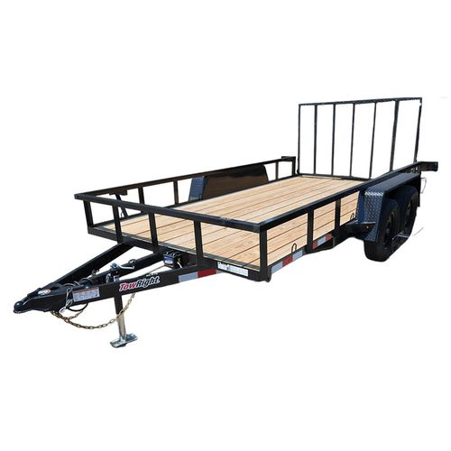 TowRight 82 Inch by 14 Foot Tandem Axle Trailer 7,000 GVWR