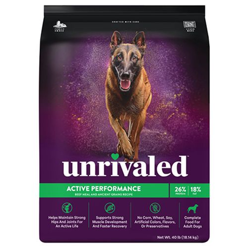 Unrivaled Active Performance Dog Food 40 Pound Bag