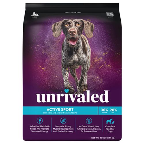 Unrivaled Active Sport Dog Food 40 Pound Bag