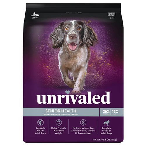 Unrivaled Senior Health Dog Food 40 Pound Bag