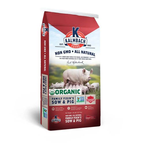 Kalmbach Family Fixin's Sow & Pig Organic Feed 50 Pound Bag